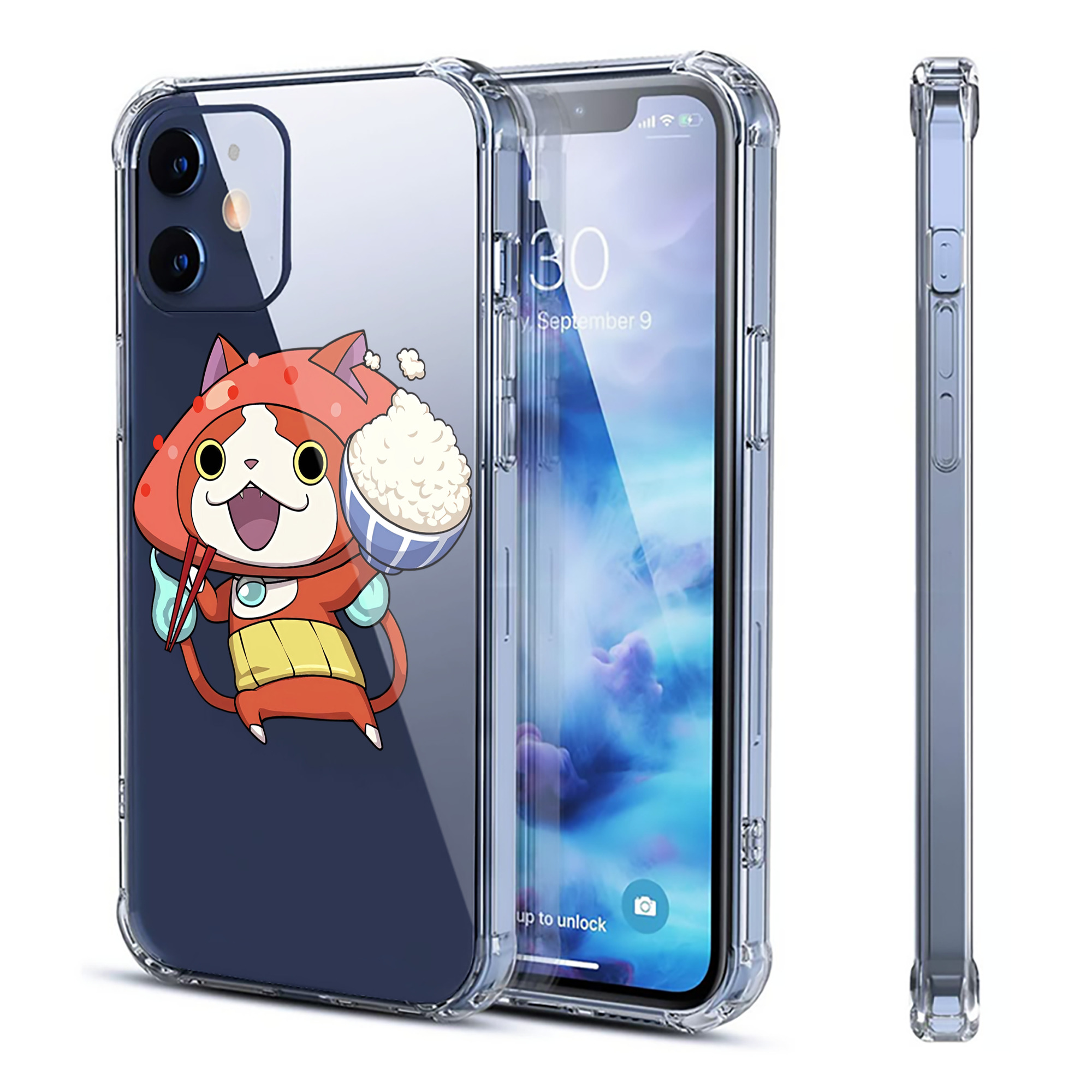 （画像用） 妖怪ウォッチ Yo-kai Watch 【iPhone 12シリーズ対応】透明スマホケース（クリアソフトケース）